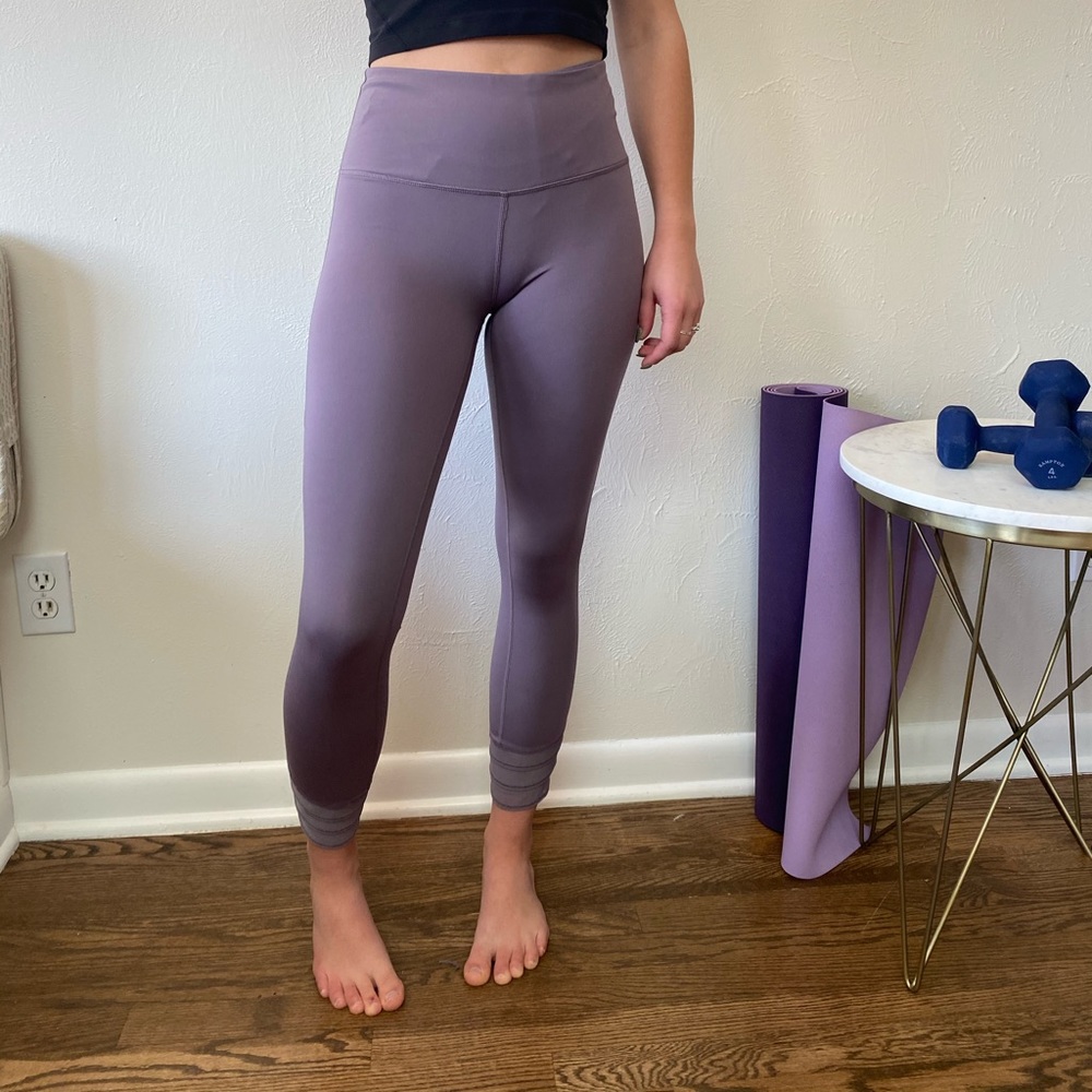 Purple leggings